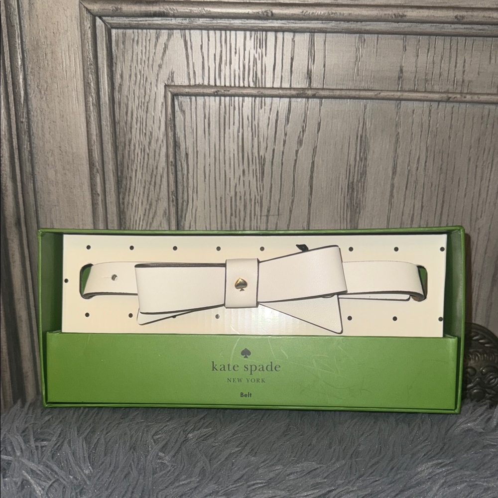 Kate Spade Cream Bow Belt
